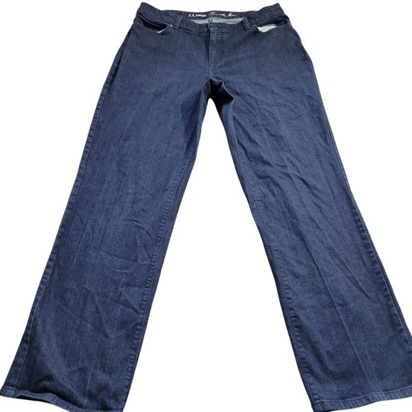 L.L. Bean Denim - LL Bean Jeans Women's 16 M/T Favorite Fit Curvy American Stretch Denim Dark Wash